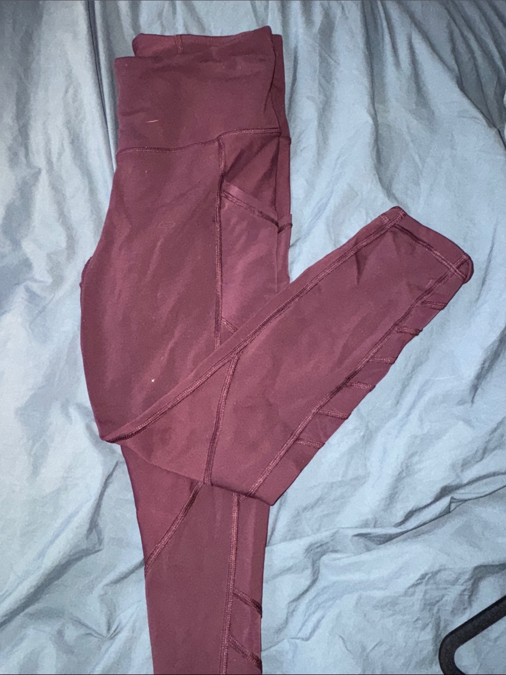 Athleta Burgundy High-Waist Performance Leggings